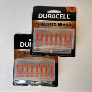 16 Count Duracell Hearing Aid Batteries Size 13 EXP 03/2023 New Two Packs Of 16